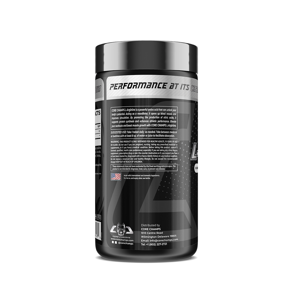 Core Champs L-Arginine 1000mg 120 Tablets Nitric Oxide Booster