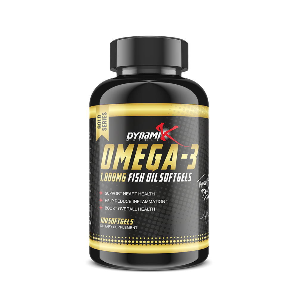 Dynamik Omega-3 1000mg Fish Oil Gold Series 100 Softgels
