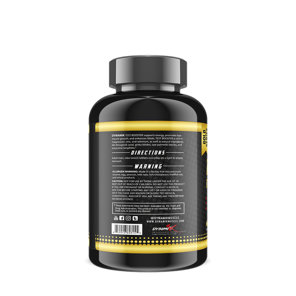 Dynamik Test Booster Gold Series 60 Tablets Testosterone Booster