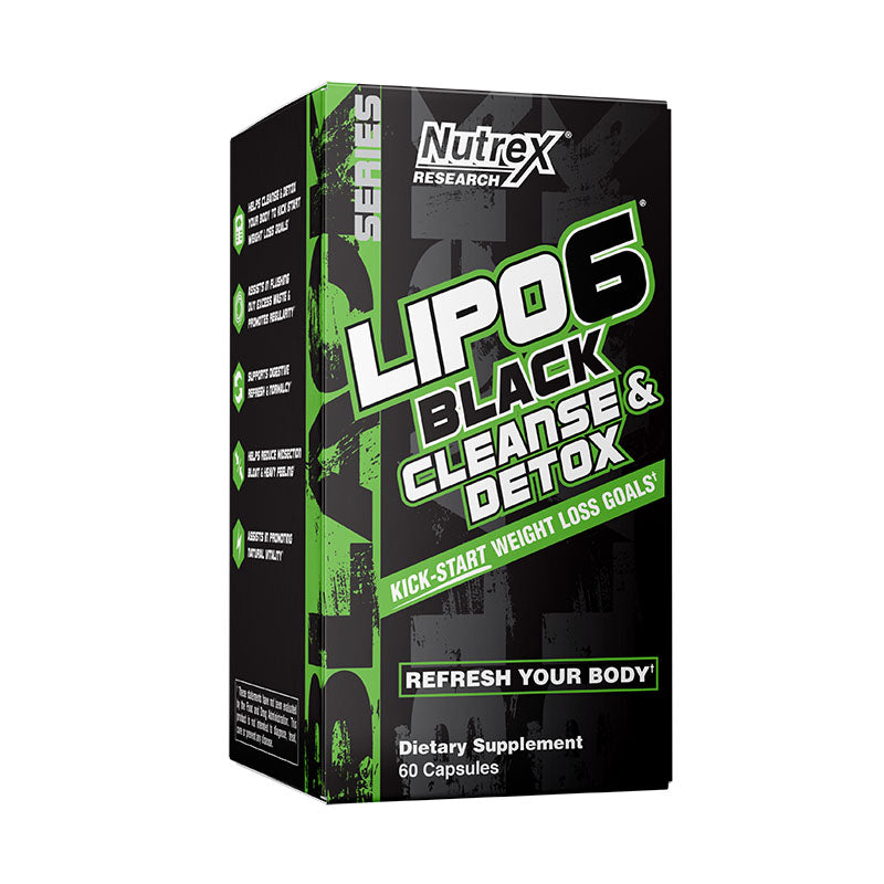 Nutrex Research Lipo-6 Black Cleanse & Detox 60 Capsules - Refresh Your Body