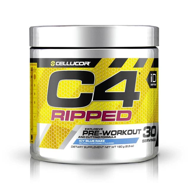 Cellucor C4 RIPPED Pre-Workout - 30 Servings - Icy Blue Razz