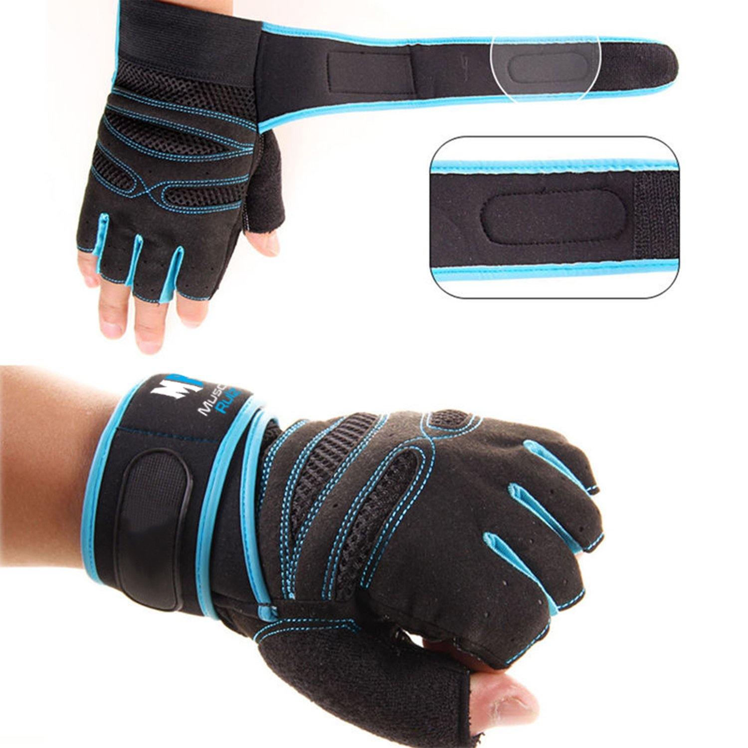 MUSCLE RULZ Gym Workout Gloves for Men Women - JNK Nutrition