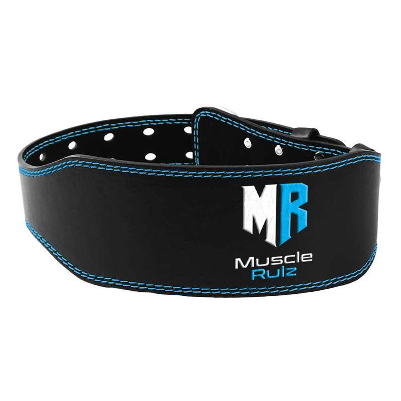 MUSCLE RULZ PREMIUM Quality Leather Fitness GYM BELT - JNK Nutrition