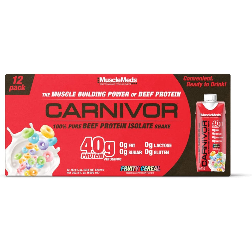 Musclemeds Carnivor RTD Beef Protein Isolate Shake Pack of 12