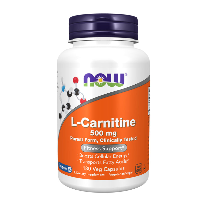 Now L-Carnitine 500 mg Veg Capsules