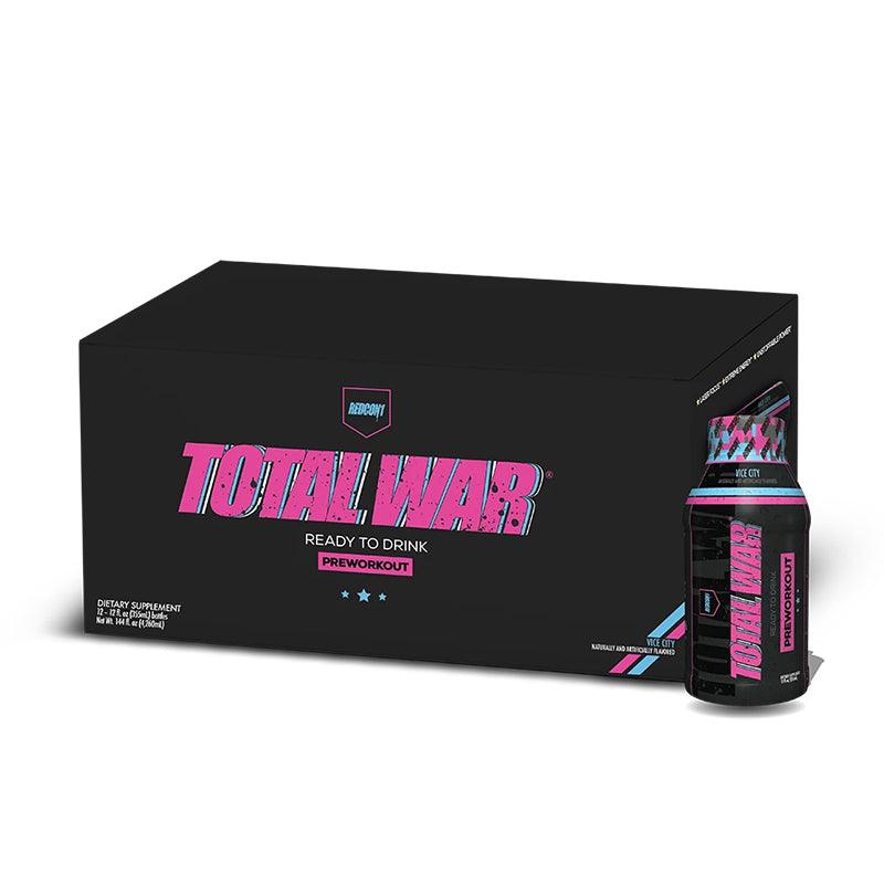 Redcon1 Total War RTD 12 Pack Ready To Drink Pre-Workout