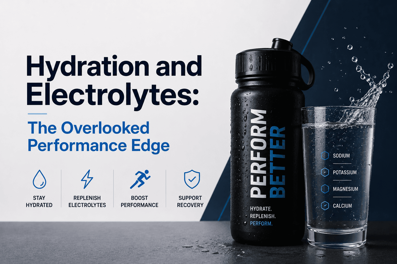 Electrolyte and amino acid hydration drink for training