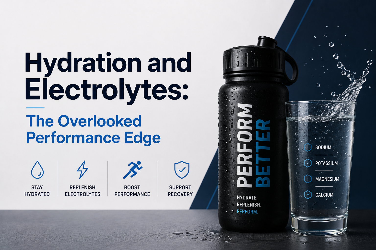 Electrolyte and amino acid hydration drink for training