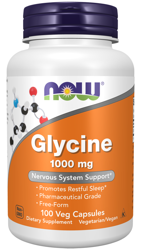 NOW FOODS GLYCINE 1000 MG 100 VEG CAPSULES