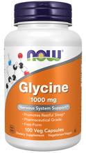 NOW FOODS GLYCINE 1000 MG 100 VEG CAPSULES