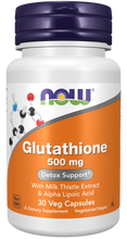 NOW FOODS GLUTATHIONE 500 MG 30 VEG CAPSULES