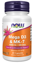 NOW FOODS MEGA D3 & MK-7