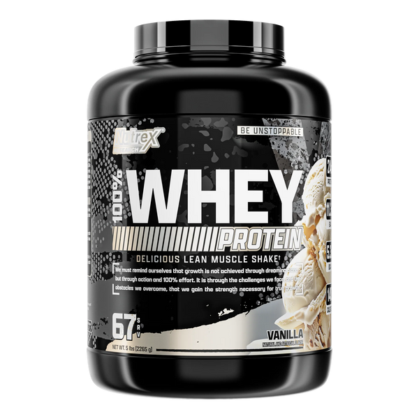 Nutrex 100% Whey 5lb - Premium Whey Protein Powder