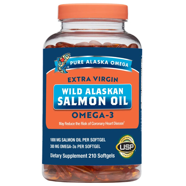 Pure Alaska Omega Wild Salmon Oil 1000 mg., 210 Softgels
