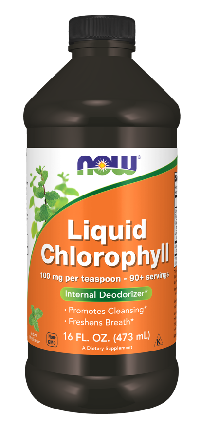 NOW FOODS CHLOROPHYLL LIQUID MINT 16 FL.OZ.
