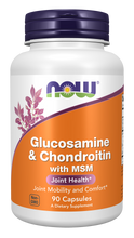 NOW FOODS GLUCOSAMINE & CHONDROITIN WITH MSM 90 VCAPS