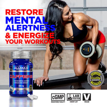 ALLMAX Nutrition Caffeine Pills, Fast Absorbing & Vegan, 200 mg per Serving, 100 Tablets