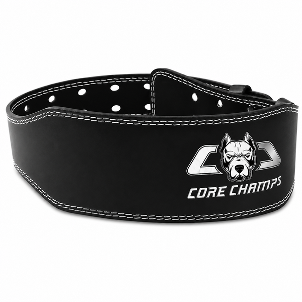 Core Champs Premium Quality Leather GYM Belt