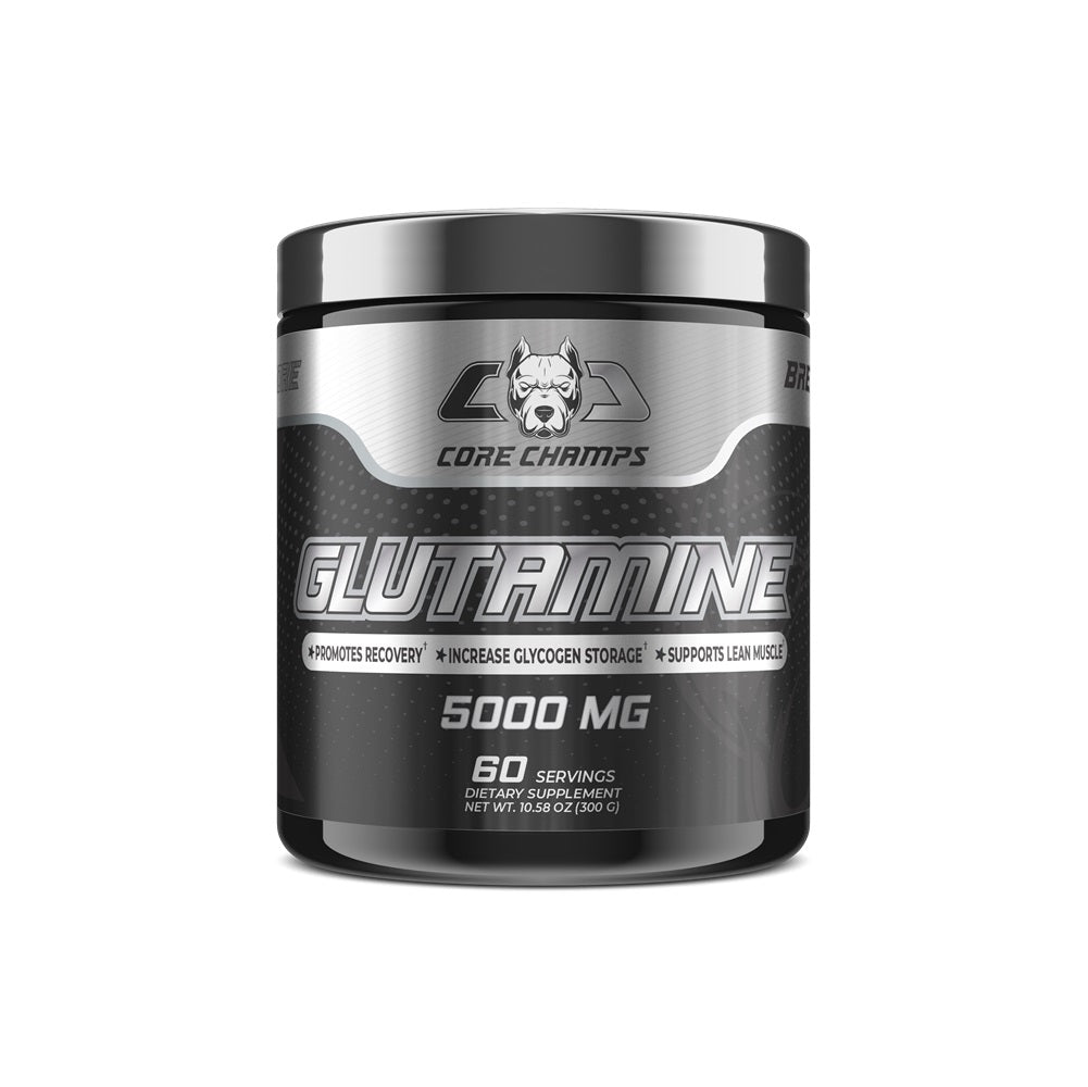 CORE CHAMPS GLUTAMINE 5000 MG Pure L-Glutamine Powder USA Version