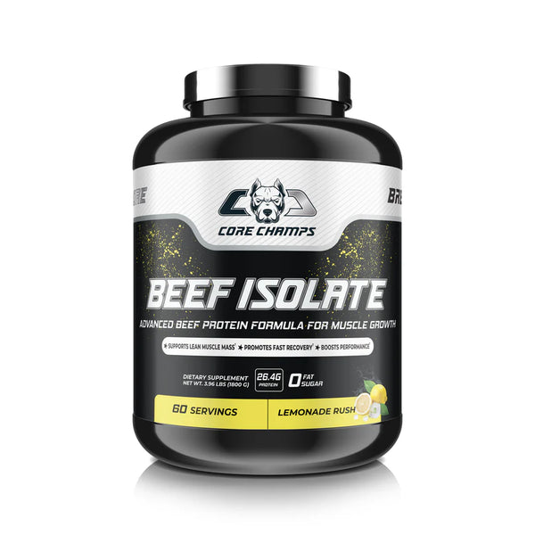 Core Champs Beef Isolate Protein 60 Servings - Clear Beef Protein