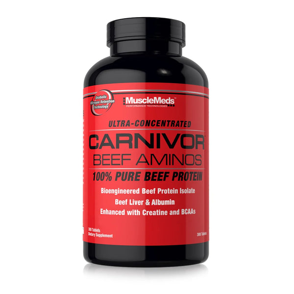 Musclemeds Carnivor Beef Amino 300 Tablets 100% Beef Aminos