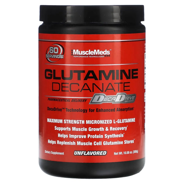 MuscleMeds Glutamine Decanate, Muscle Recovery 30 Servings