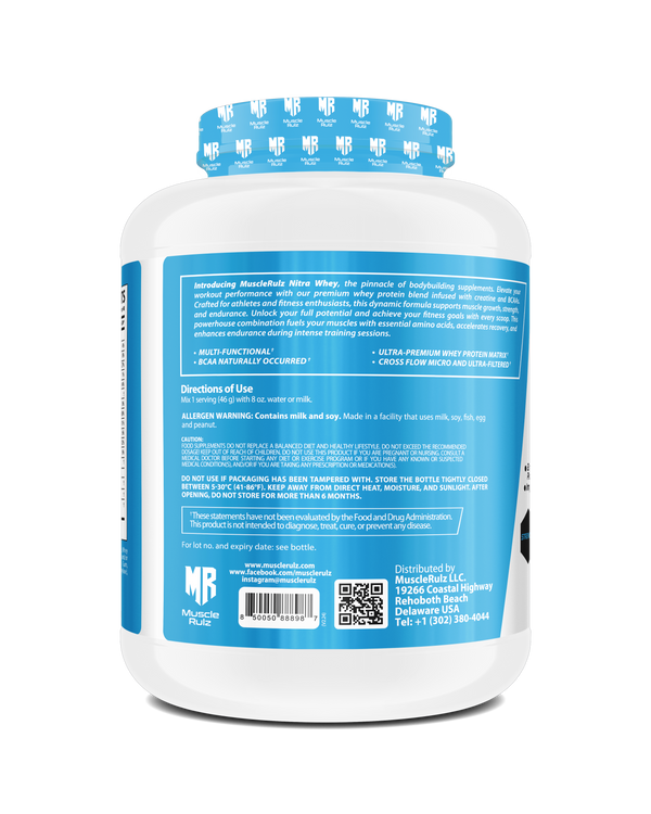 Muscle Rulz NITRA WHEY 4lbs With Creatine