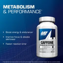 Gat Sport Essential Caffeine 100 Tablets Metabolism & Performance