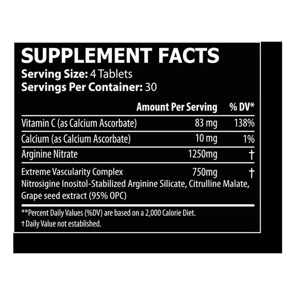 Core Champs Nitric Oxide Extreme Pump 120 Tablets