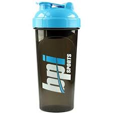 Bpi Sports Protein Shaker Blue cap Transparent Shaker Bottle