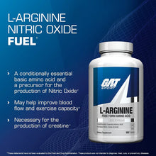 Gat Sport Essential L-Arginine 180 Tablets Free Form Amino Acid