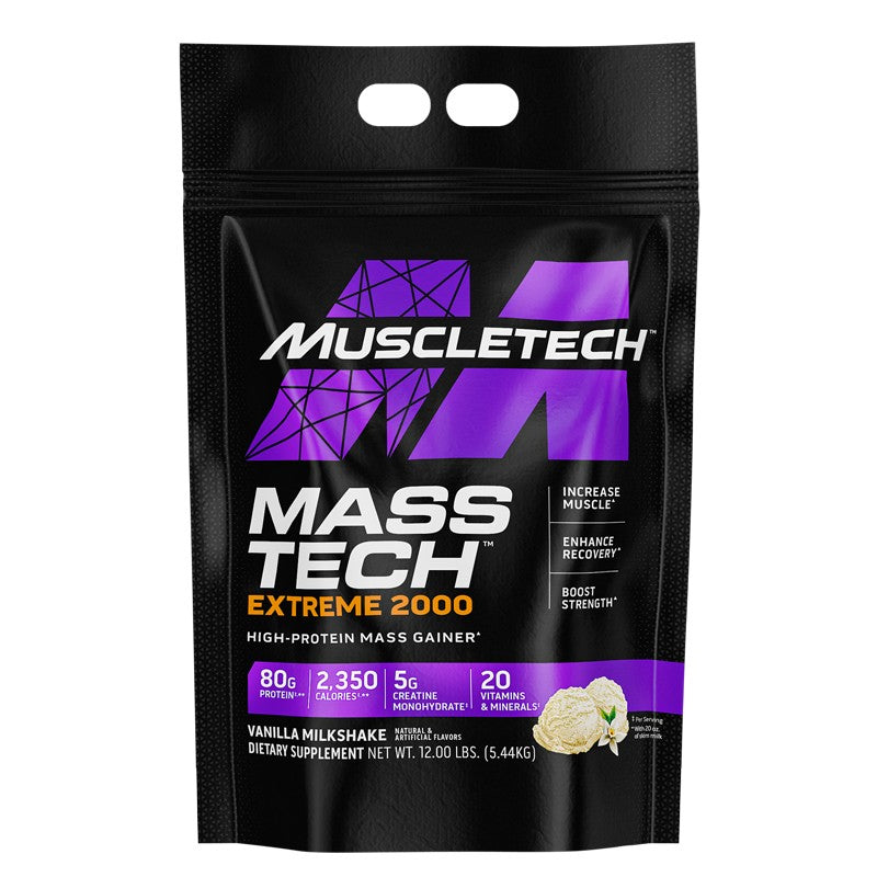 Muscletech Mass-Tech Extreme 2000 12 lbs High-Protein Mass Gainer