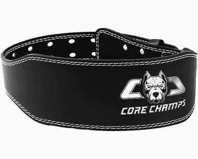 Core Champs Premium Quality Leather GYM Belt