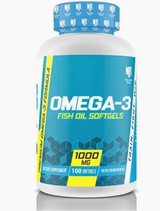 Muscle Rulz Omega-3 Fish Oil 100 Softgels 1000mg