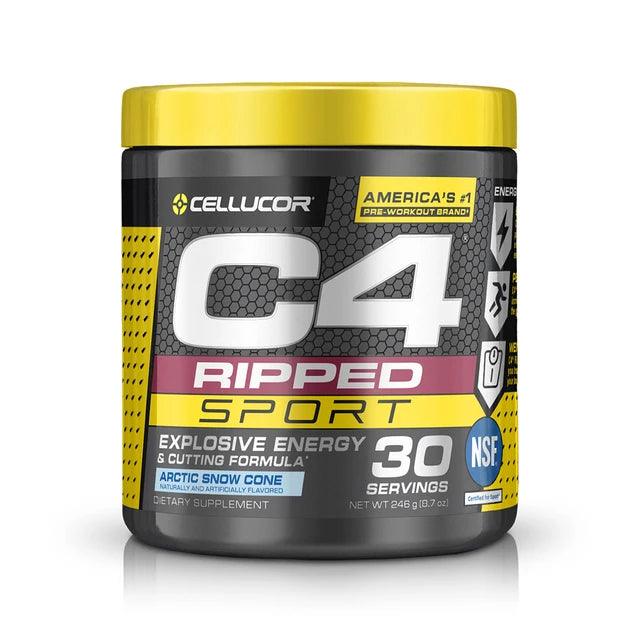 Cellucor C4 SPORT Ripped Pre-Workout 30 Servings Arctic Snow Cone