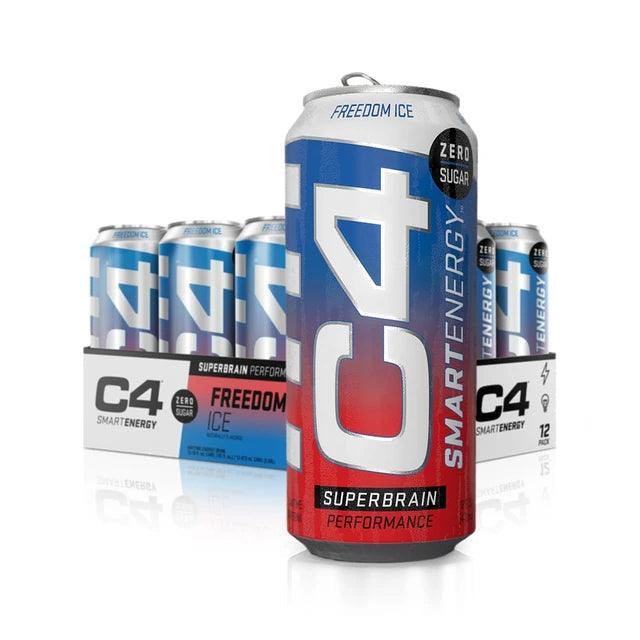Cellucor C4 Smart Energy - Carbonated Ready To Drink 16OZ - Freedom Ice
