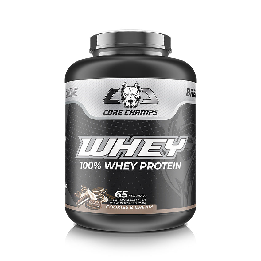 Core Champs Whey 100% Whey Protein 65 Servings Improved Formula