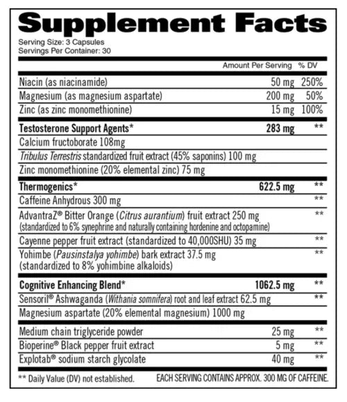 Gat Sport Jetfuel T-300 90 Oil Infused Capsules GAT SPORT