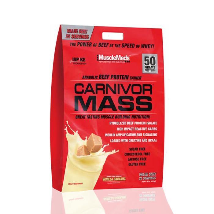MUSCLE MEDS CARNIVOR MASS CHOCOLATE FUDGE 10LBS BAG freeshipping - JNK Nutrition