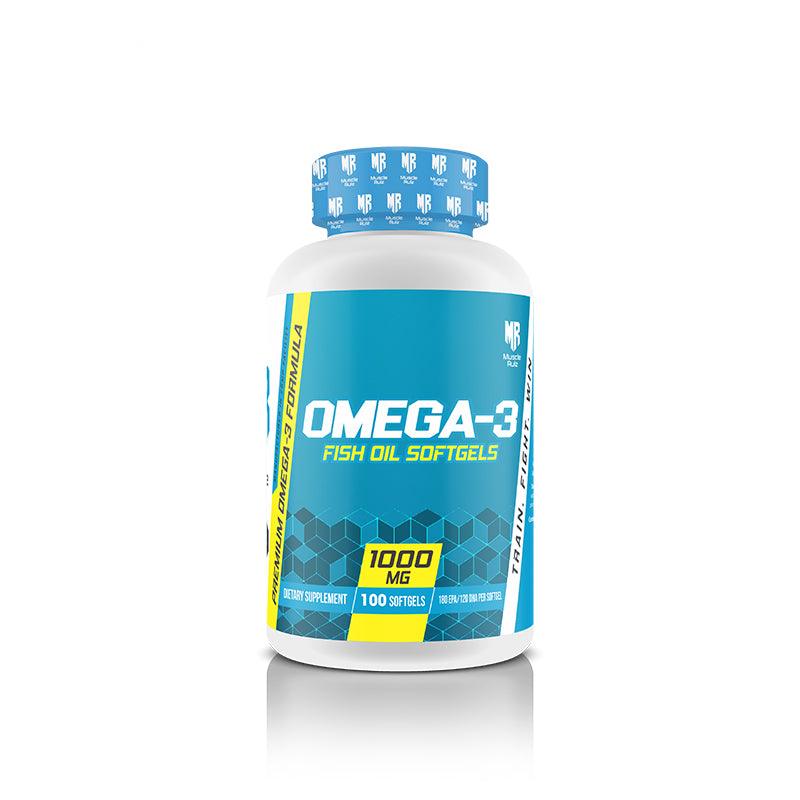 Muscle Rulz Omega-3 Fish Oil 100 Softgels 1000mg