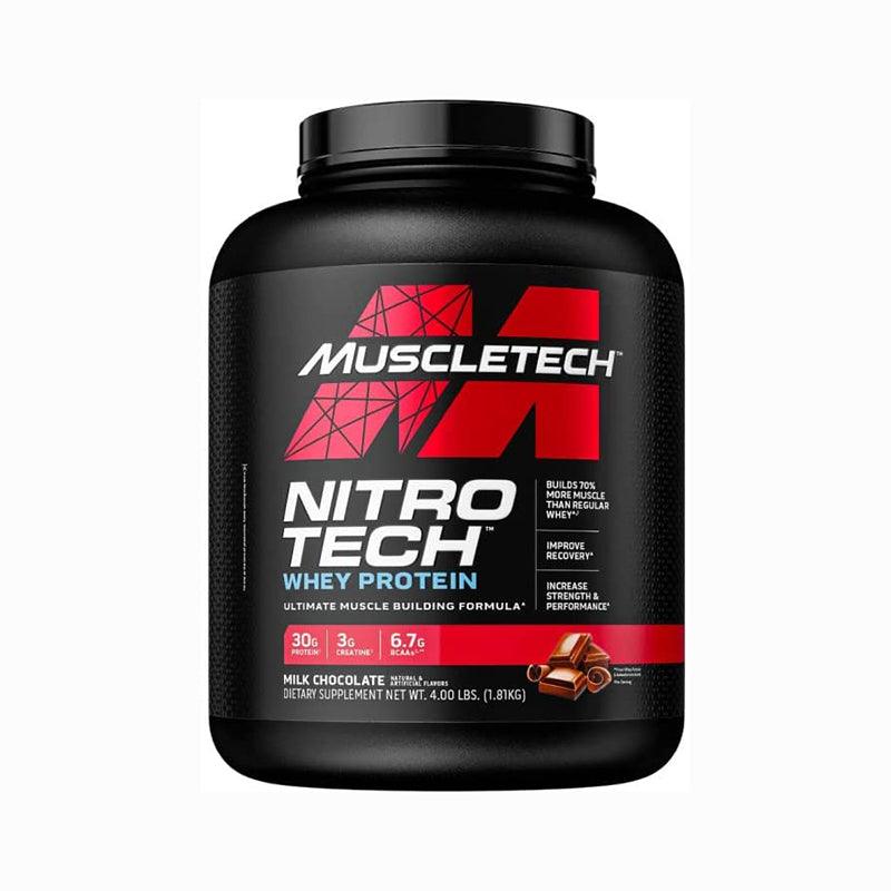 Muscletech Nitro-Tech Whey Protein 4 lbs Whey Protein with Creatine
