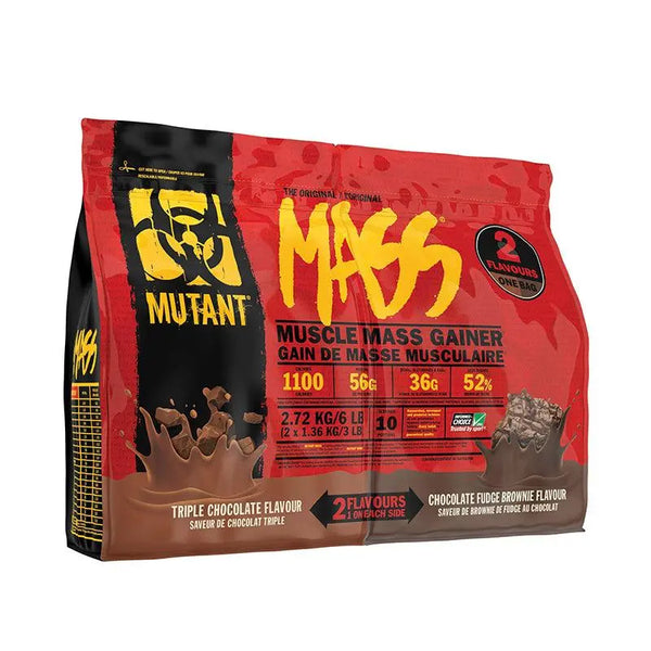 Mutant Mass Dual Chamber Bag 6 lbs Mass Gainer MUTANT
