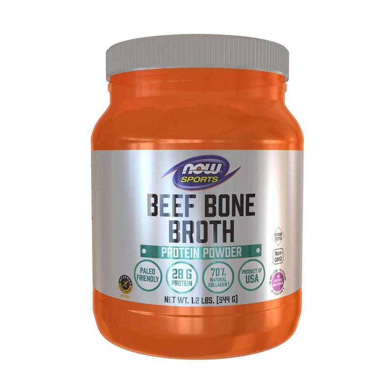 NOW SPORTS Bone Broth, Beef Powder 1.2 lbs - JNK Nutrition