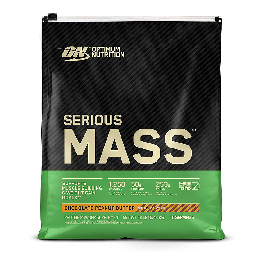 Optimum Nutrition Serious Mass 12 lbs Bag Weight Gainer