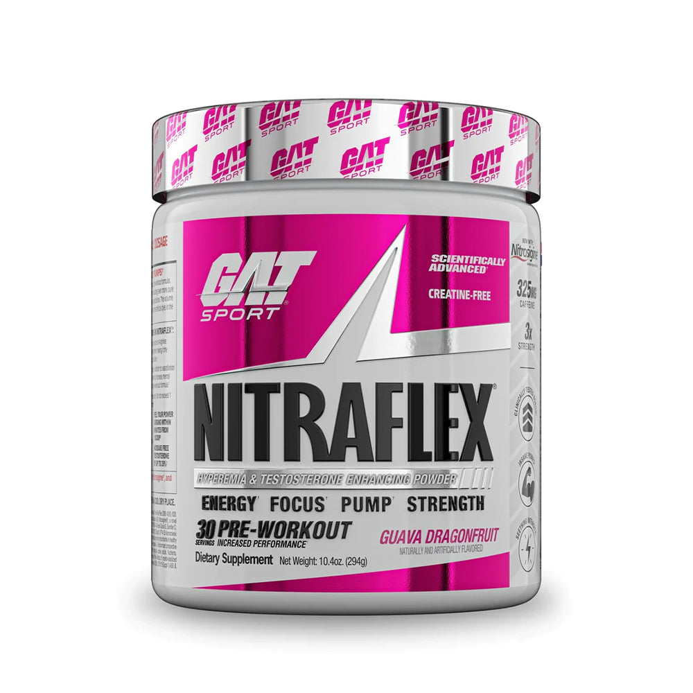 Gat Sport Nitraflex Pre-Workout 30 Servings Energy Focus Pump Strength